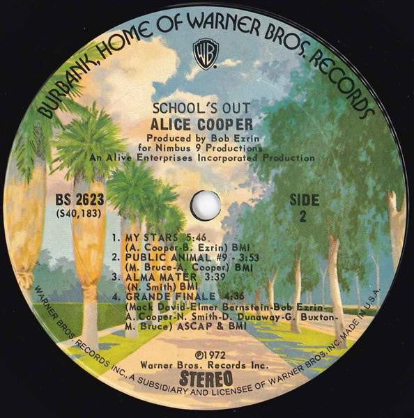 Alice Cooper : School's Out (LP, Album, RP, Bur)