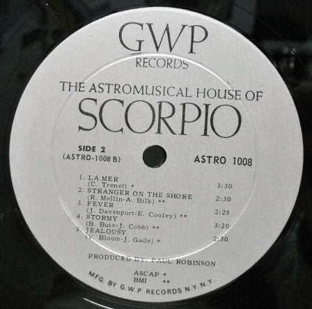 Unknown Artist : The Astromusical House Of Scorpio (LP, Album, Gat)