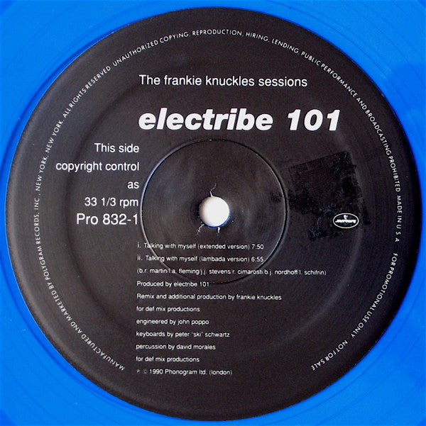 Electribe 101 : Talking With Myself • Special Limited Edition Remixes Vol. II • The Frankie Knuckles Sessions (12", Ltd, Promo, Blu)