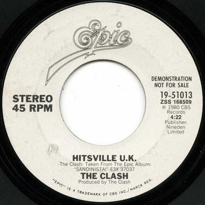 The Clash : Hitsville U.K. (7", Promo)