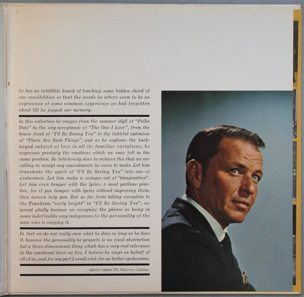 Frank Sinatra : I Remember Tommy (LP, Album, MGM)