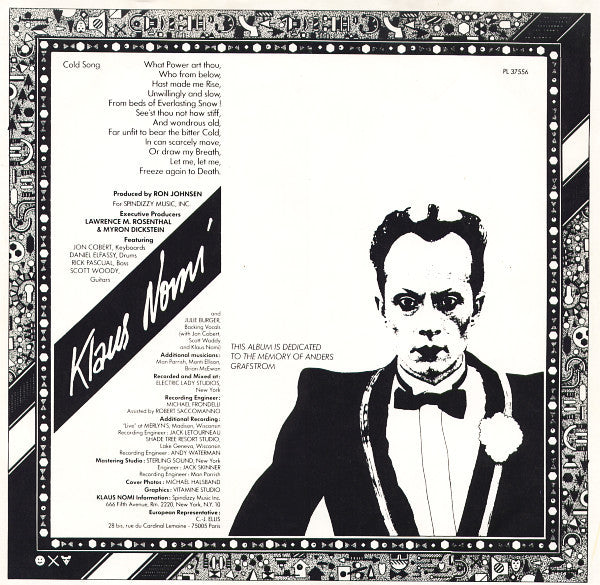 Klaus Nomi : Klaus Nomi (LP, Album, Bla)