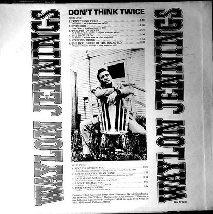 Waylon Jennings : Don't Think Twice (LP, Album, Ter)