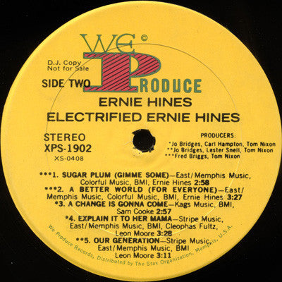 Ernie Hines : Electrified (LP, Album, Promo)
