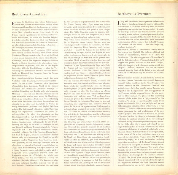 Ludwig van Beethoven, Berliner Philharmoniker, Herbert von Karajan : The Complete Overtures (2xLP)