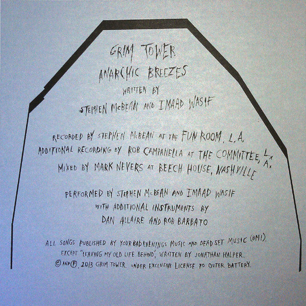 Grim Tower : Anarchic Breezes (LP, Album, Ltd, For)