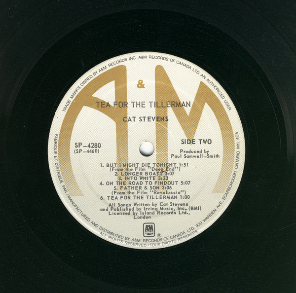 Cat Stevens : Tea For The Tillerman (LP, Album, RE)