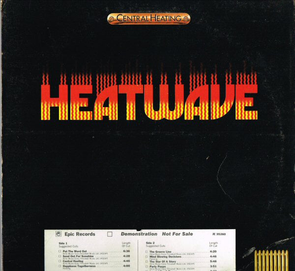 Heatwave : Central Heating (LP, Album, Promo, Pit)