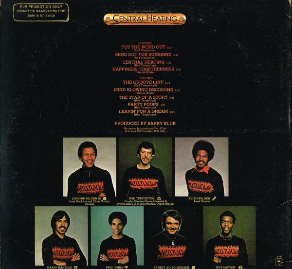 Heatwave : Central Heating (LP, Album, Promo, Pit)