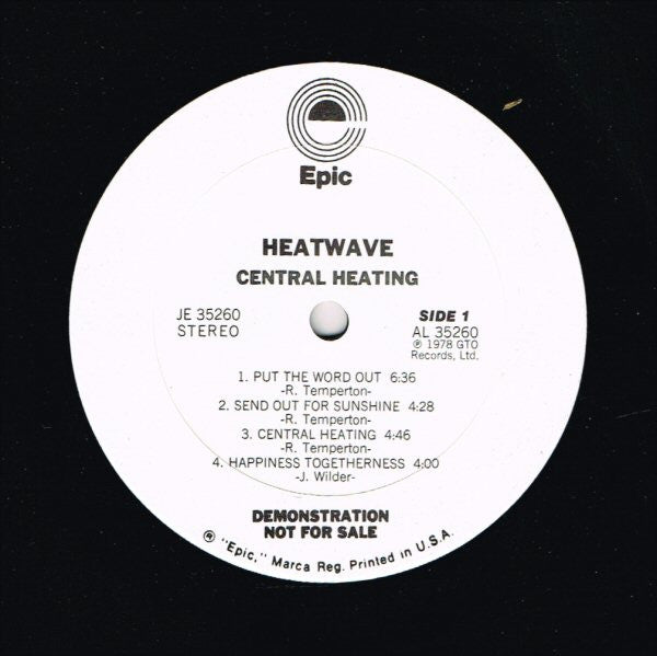 Heatwave : Central Heating (LP, Album, Promo, Pit)