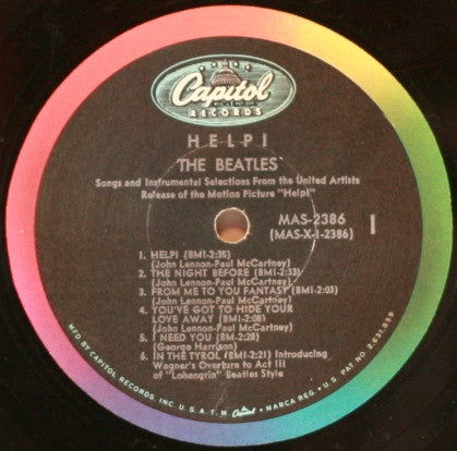 The Beatles : Help! (Original Motion Picture Soundtrack) (LP, Album, Mono, Gat)