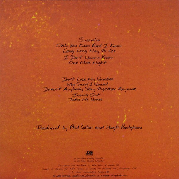 Phil Collins : No Jacket Required (LP, Album, Cin)