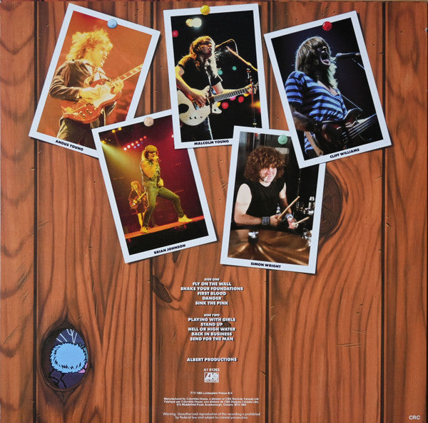 AC/DC : Fly On The Wall (LP, Album, Club)