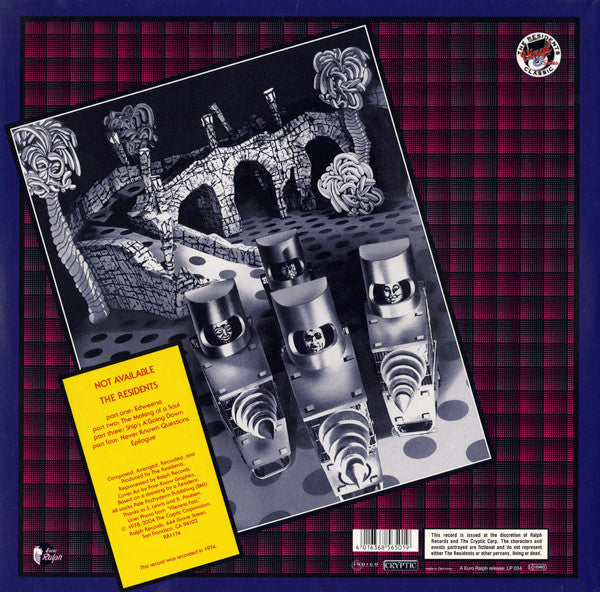 The Residents : Not Available (LP, Album, RE, Gat)
