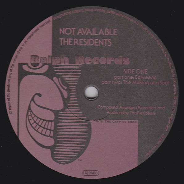 The Residents : Not Available (LP, Album, RE, Gat)