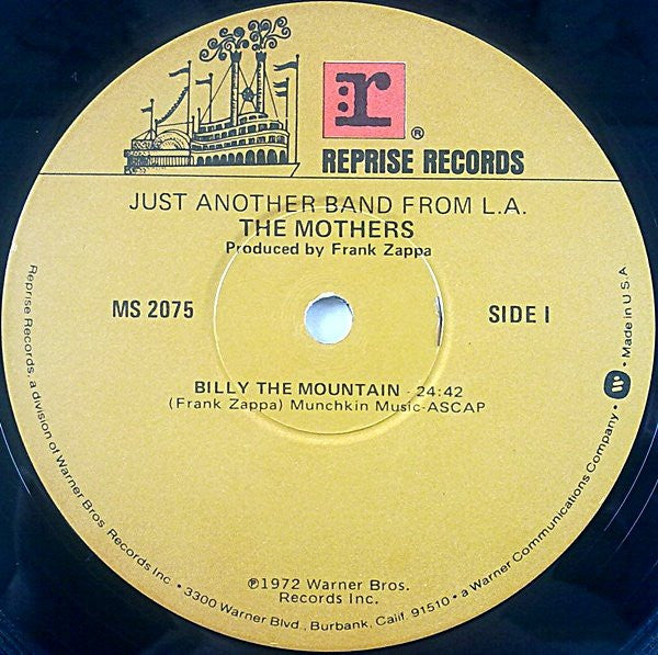 The Mothers : Just Another Band From L.A. (LP, Album, RE, Gat)