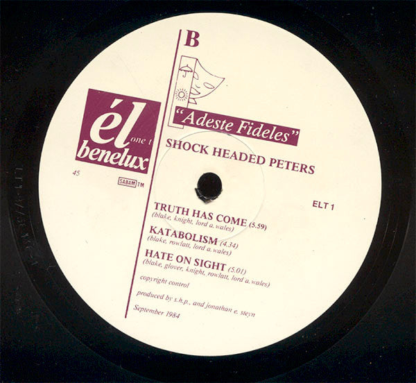 Shock Headed Peters : I, Bloodbrother Be (£4,000 Love Letter) (12")