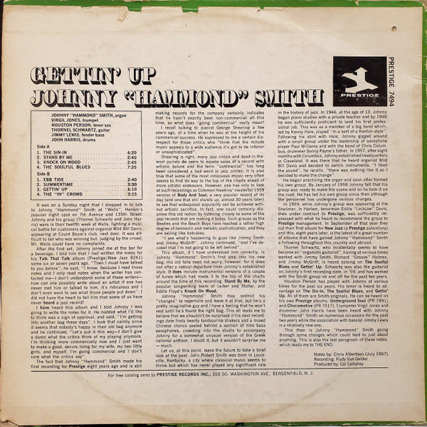 Johnny Hammond : Gettin' Up (LP)