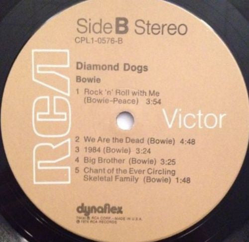 David Bowie : Diamond Dogs (LP, Album, RP)