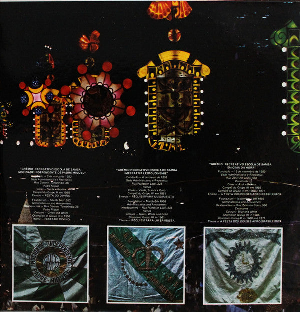 Various : Sambas-De-Enrêdo Das Escolas De Samba Do Grupo 1 - Carnaval De 1974 (LP, Album, tri)