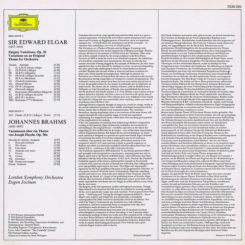 Elgar*, Brahms*, London Symphony Orchestra, Eugen Jochum : Enigma Variations / Haydn-Variationen (LP)
