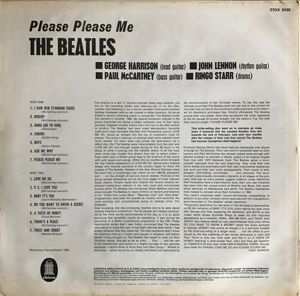 The Beatles : Please Please Me (LP, Album)