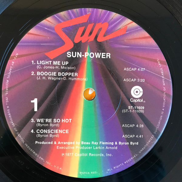 Sun (7) : Sun-Power (LP, Album, Jac)