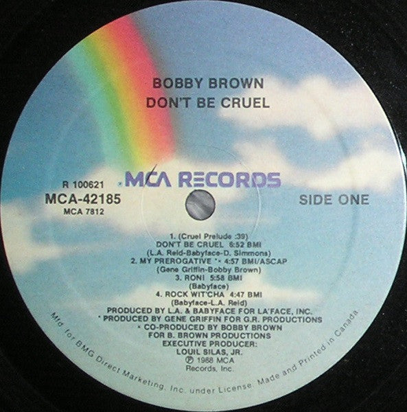 Bobby Brown : Don't Be Cruel (LP, Album, Club)