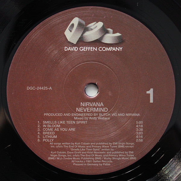 Nirvana : Nevermind (LP, Album, RE, RM, RP, 180)