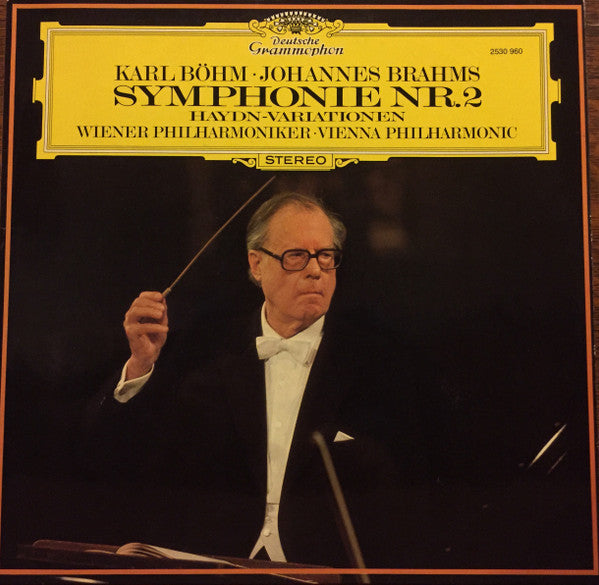 Johannes Brahms, Wiener Philharmoniker · Karl Böhm : Symphonie Nr. 2 / Haydn-Variationen (LP)