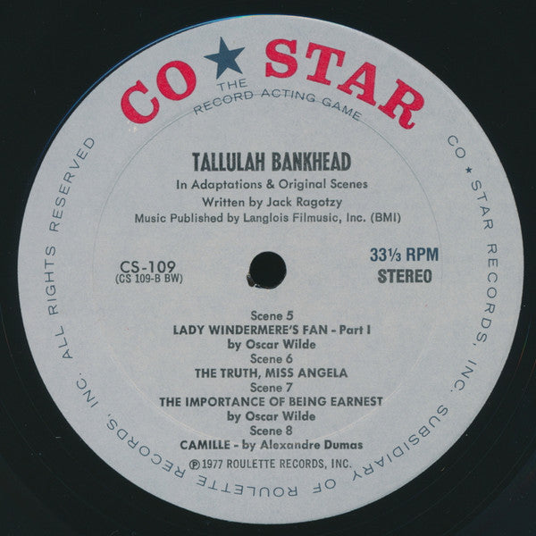 Tallulah Bankhead : The Record Acting Game (LP, Album)