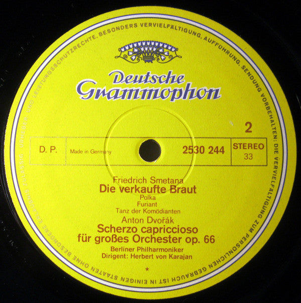Herbert von Karajan, Weber* · Berlioz* · Liszt* · Smetana* · Dvořák*, Berliner Philharmoniker : Aufforderung Zum Tanz = Invitation To The Dance (LP)