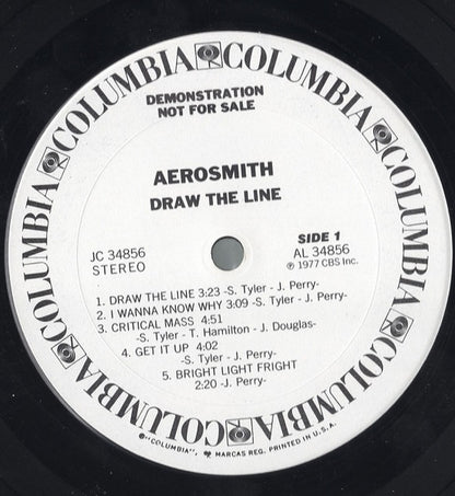 Aerosmith : Draw The Line (LP, Album, Promo)