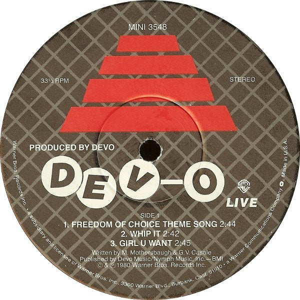 Devo : Dev-O Live (12", EP, Los)