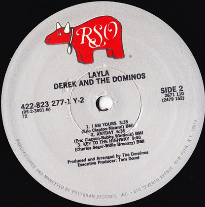 Derek And The Dominos* : Layla And Other Assorted Love Songs (2xLP, Album, RE, PRC)