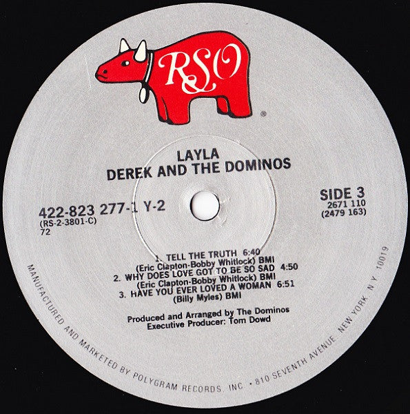 Derek And The Dominos* : Layla And Other Assorted Love Songs (2xLP, Album, RE, PRC)
