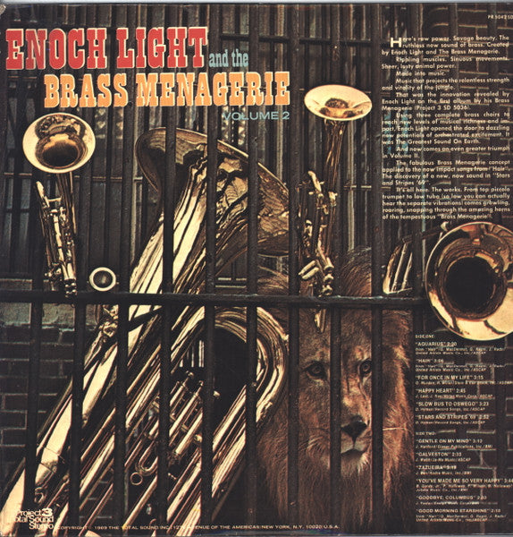 Enoch Light & The Brass Menagerie* : Volume II (LP, Album, Quad)