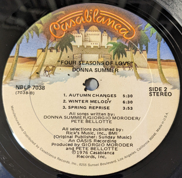 Donna Summer : Four Seasons Of Love (LP, Album, Kee)