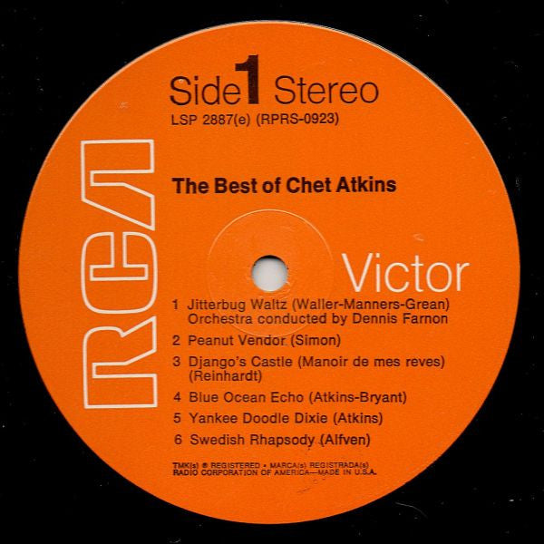 Chet Atkins : The Best Of Chet Atkins (LP, Comp, RE, Ind)