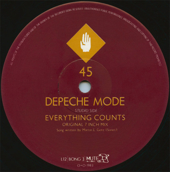 Depeche Mode : Everything Counts And Live Tracks (12", Single, Ltd, Num, GG )