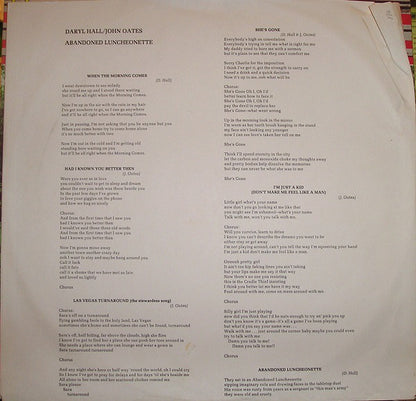 Daryl Hall & John Oates : Abandoned Luncheonette (LP, Album, RE, PR )