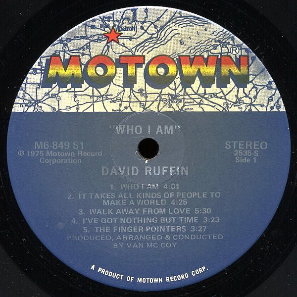 David Ruffin : Who I Am (LP, Album, Hol)