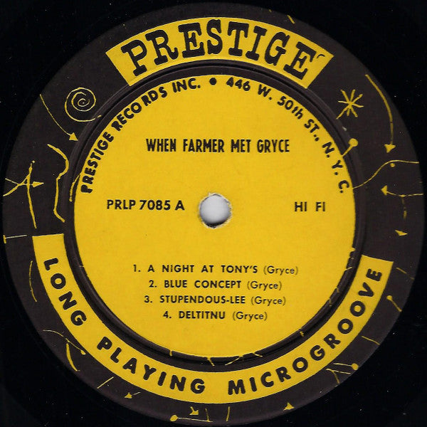 The Art Farmer Quintet* Featuring Gigi Gryce : When Farmer Met Gryce (LP, Album, Comp, Mono)