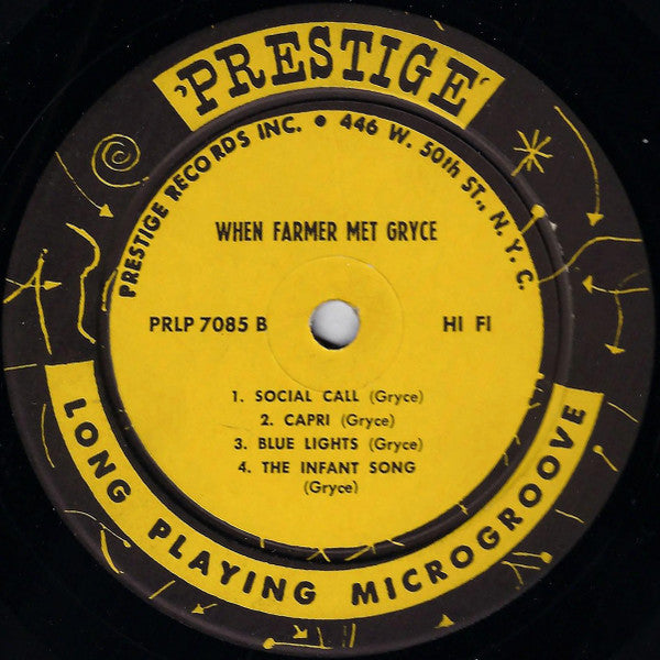 The Art Farmer Quintet* Featuring Gigi Gryce : When Farmer Met Gryce (LP, Album, Comp, Mono)