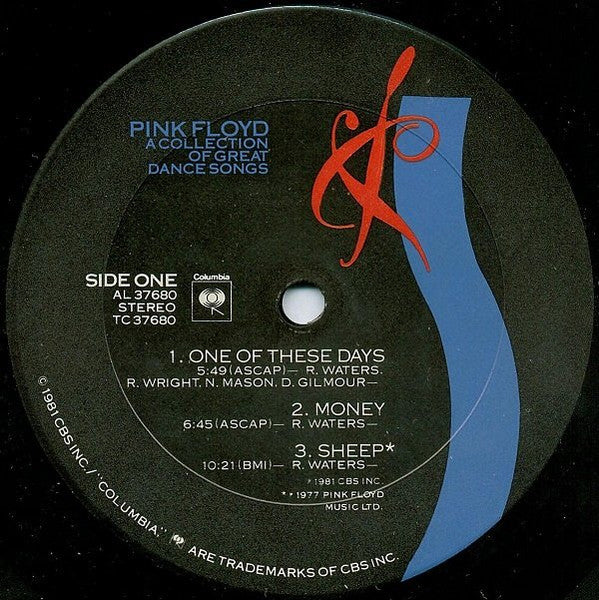 Pink Floyd : A Collection Of Great Dance Songs (LP, Comp, RP, Car)