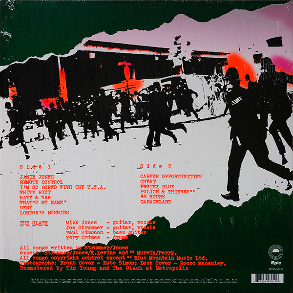 The Clash : The Clash (LP, Album, RE, RM, 180)