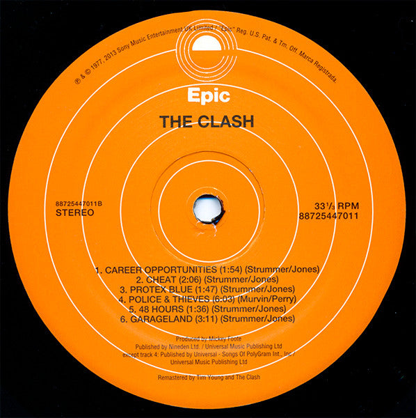 The Clash : The Clash (LP, Album, RE, RM, 180)