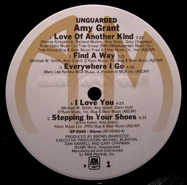 Amy Grant : Unguarded (LP, Album, Ind)