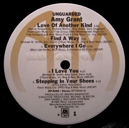 Amy Grant : Unguarded (LP, Album, Ind)