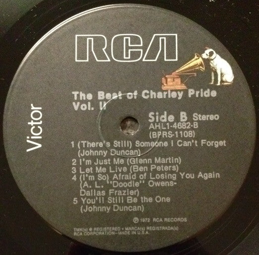 Charley Pride : The Best Of Charley Pride Volume 2 (LP, Comp, RE)